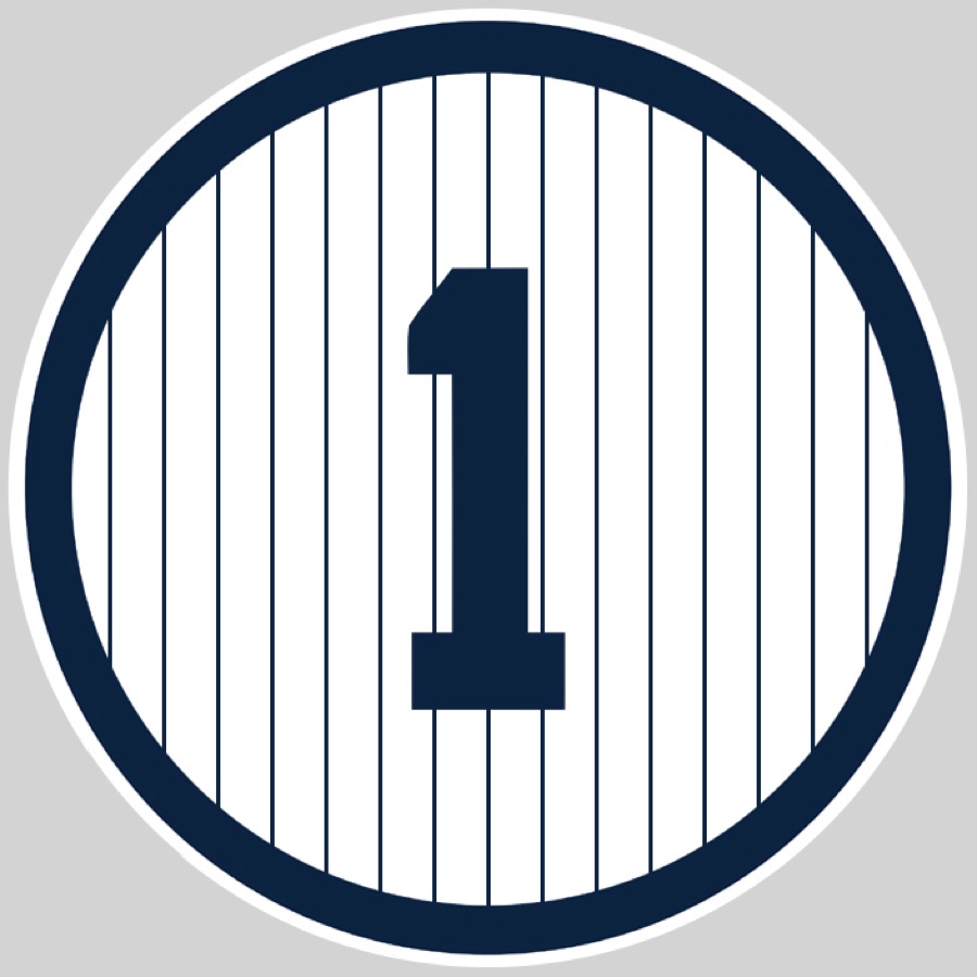 Billy Martin's retired number 1 in Monument Park
